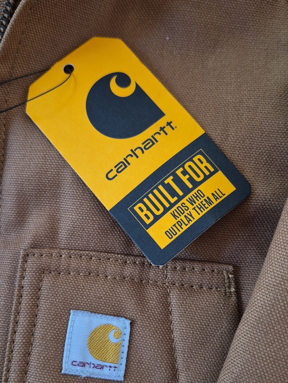 CARHARTT 18M Canvas Insulated Hooded Active Jacket NWT Brown - Picture 2 of 6